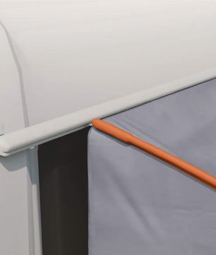 Grijze en Oranje Achterkleptent - 194 x 180 x 210 cm Taffeta