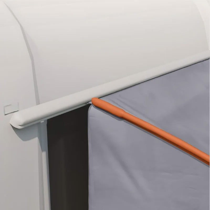 Grijze en Oranje Achterkleptent - 194 x 180 x 210 cm Taffeta