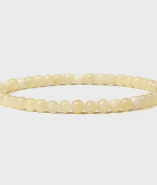 Natuursteen Armband met Kwarts, Kattenoog, Jades & Aquamarijn Kralen - Stretch Bangle voor Dames & Heren