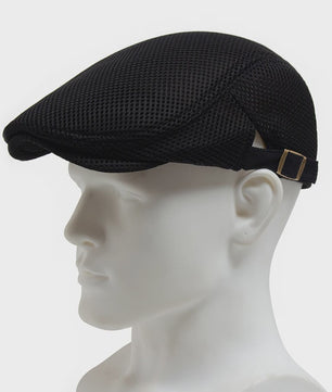 Ademende Mesh Pet - Vintage Flat Cap / Newsboy Cap voor Dames en Heren