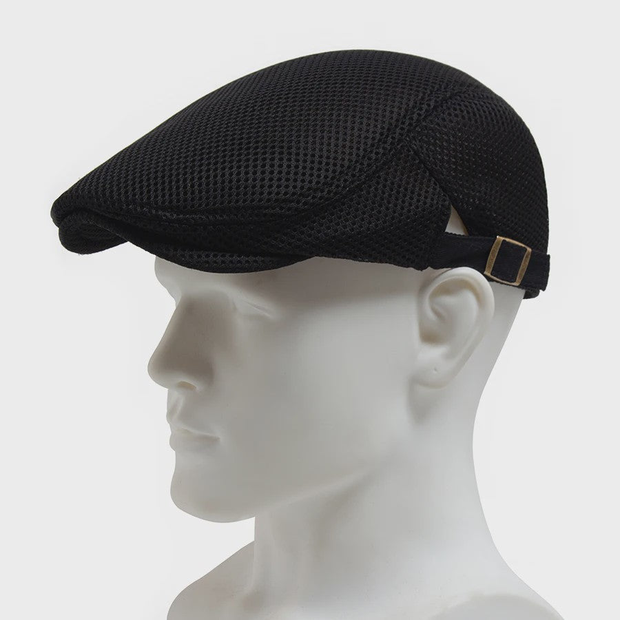 Ademende Mesh Pet - Vintage Flat Cap / Newsboy Cap voor Dames en Heren