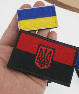 Oekraïne Vlag Patch met Klittenband - Geborduurde Kleding Applicatie