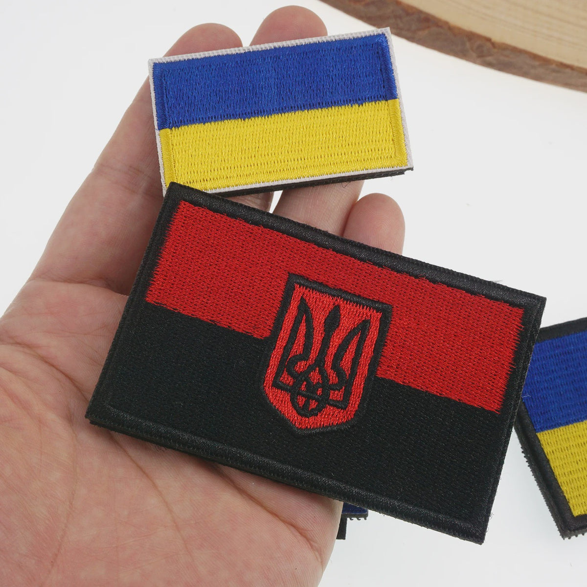 Oekraïne Vlag Patch met Klittenband - Geborduurde Kleding Applicatie