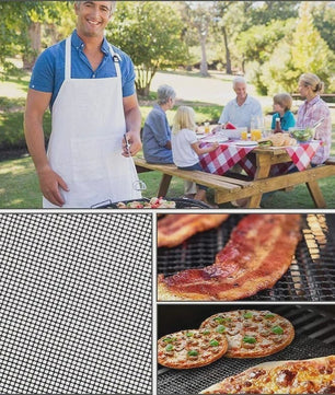 BBQ Grillmatten (Set van 5) - Hittebestendig, Antiaanbak & Herbruikbaar
