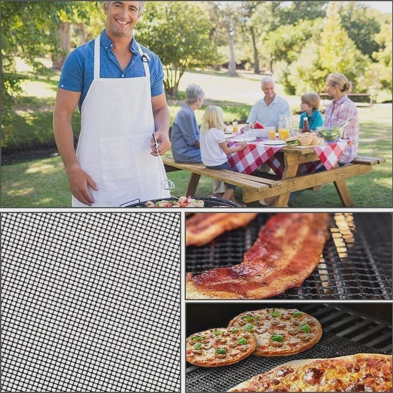 BBQ Grillmatten (Set van 5) - Hittebestendig, Antiaanbak & Herbruikbaar