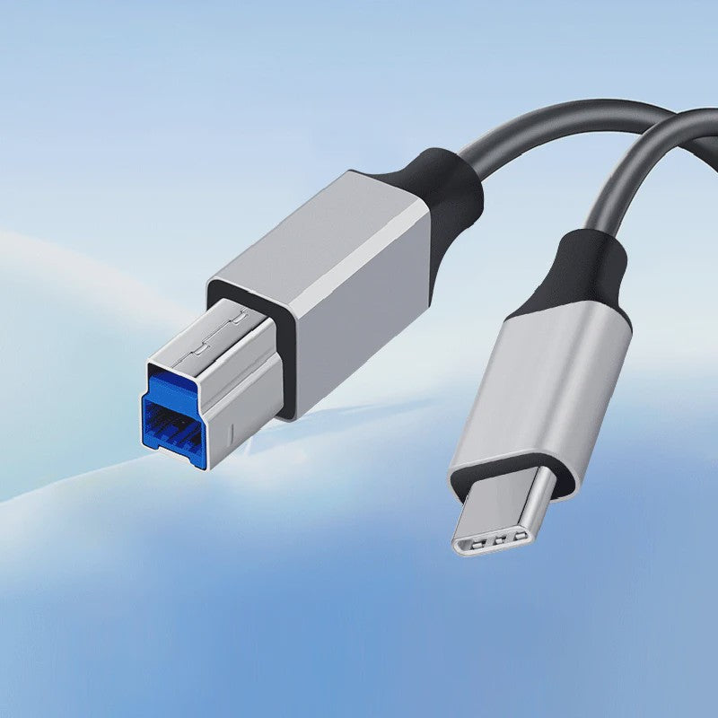 USB-C naar USB 3.0 Type B Printerkabel - 0.5m tot 3m - Data Adapter voor HP, Canon, Epson
