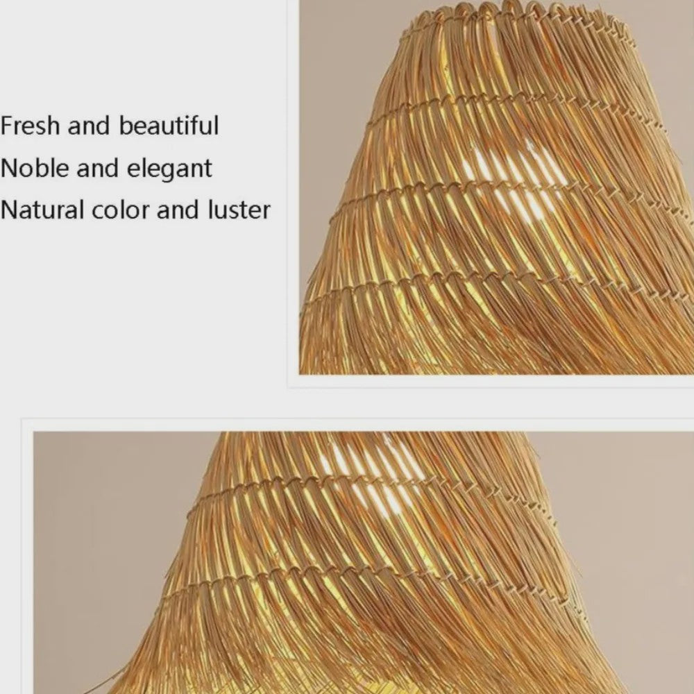 Sfeervolle Rotan Hanglamp 50cm - Natuurlijke Woonkamer & Slaapkamer Verlichting