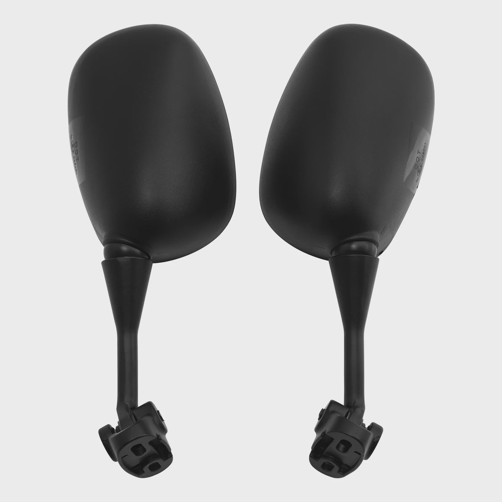 Set Zwarte Motor Achteruitkijkspiegels voor Honda CBR & Hyosung Modellen