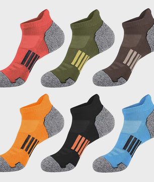 12 Paar Unisex Ademende Sportsokken - Lage Sokken voor Kinderen & Volwassenen (Maat 33-46)
