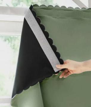 100% Verduisterende Gordijnen - Zelfklevend, Boorvrij - Wit - Sfeervolle Decoratie voor Slaapkamer & Keuken