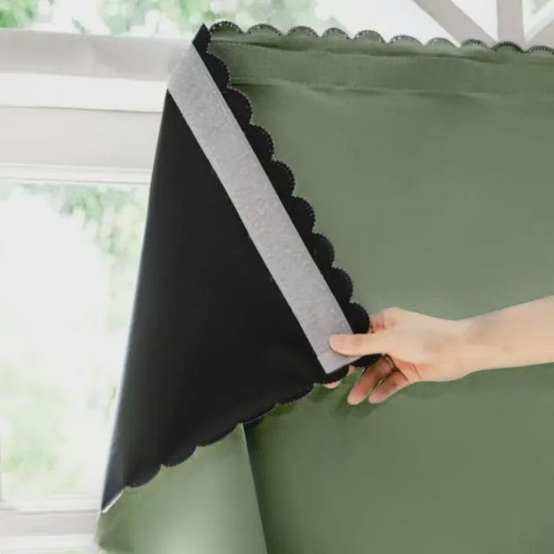 100% Verduisterende Gordijnen - Zelfklevend, Boorvrij - Wit - Sfeervolle Decoratie voor Slaapkamer & Keuken