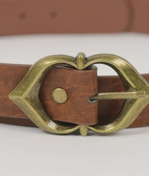 Middeleeuwse Dubbele Zwaardholster Riem - Vintage PU Leer voor LARP, Cosplay & Halloween