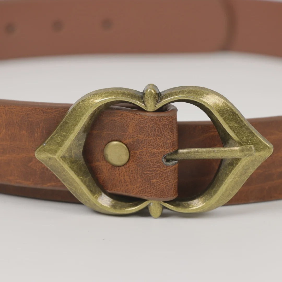 Middeleeuwse Dubbele Zwaardholster Riem - Vintage PU Leer voor LARP, Cosplay & Halloween