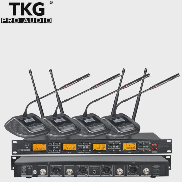 TKG UR4000C UHF Draadloos Microfoon Systeem voor Vergaderingen en Conferenties