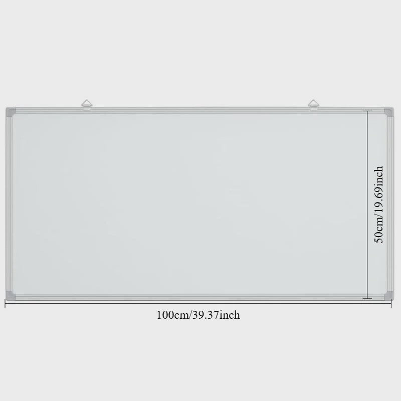 Magnetisch Whiteboard 100x50cm met Aluminium Frame - Modern Design