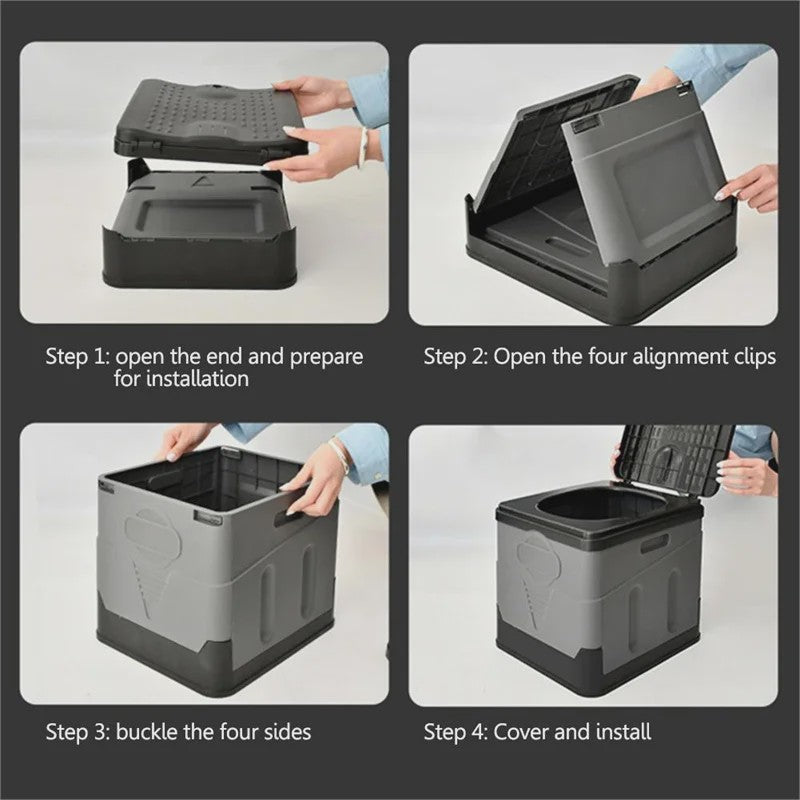 Draagbaar Opvouwbaar Toilet - Camping, Outdoor & Auto Noodgeval