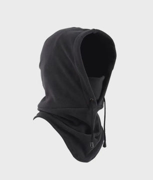 Unisex Winter Balaclava met Capuchon - Winddicht Fleece Masker met Trekkoord voor Motorrijders en Koude Dagen
