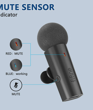 FIFINE M6 Draadloze Lavalier Microfoon met Type-C voor Mobiel, Tablet & Laptop