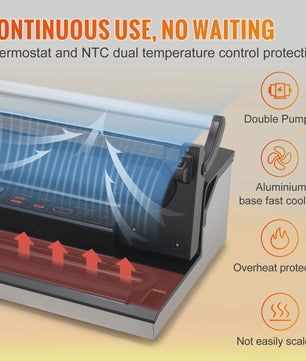 Automatische Vacuümsealer Machine met Rolhouder en Snijder - Professioneel en Thuisgebruik