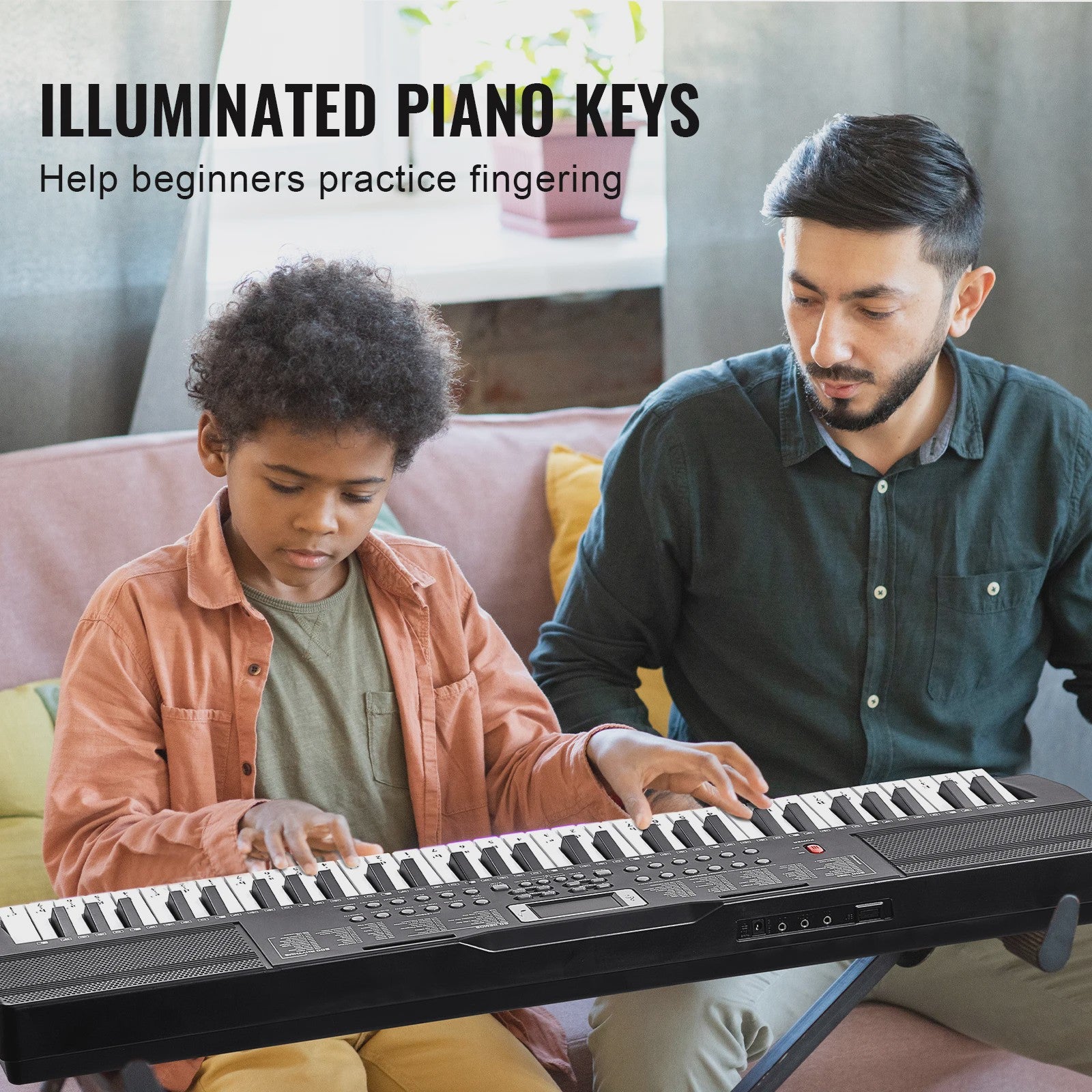 Digitale Keyboard Piano 61 Toetsen - Draagbaar, 200 Tones & 200 Rhythms - Ideaal voor Beginners