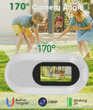 Mini Huisdier Camera voor Halsband - 1080P HD Actiecamera voor Hond & Kat, Brede Hoek, Inclusief 32GB SD Kaart
