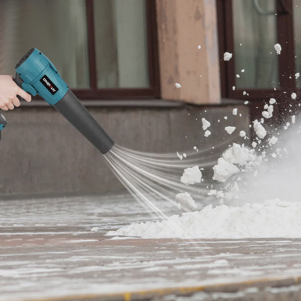 ONEVAN 3500W Krachtige Accu Bladblazer & Stofzuiger - 350M/S - Borstelloze Motor - Compatibel met Makita 18V