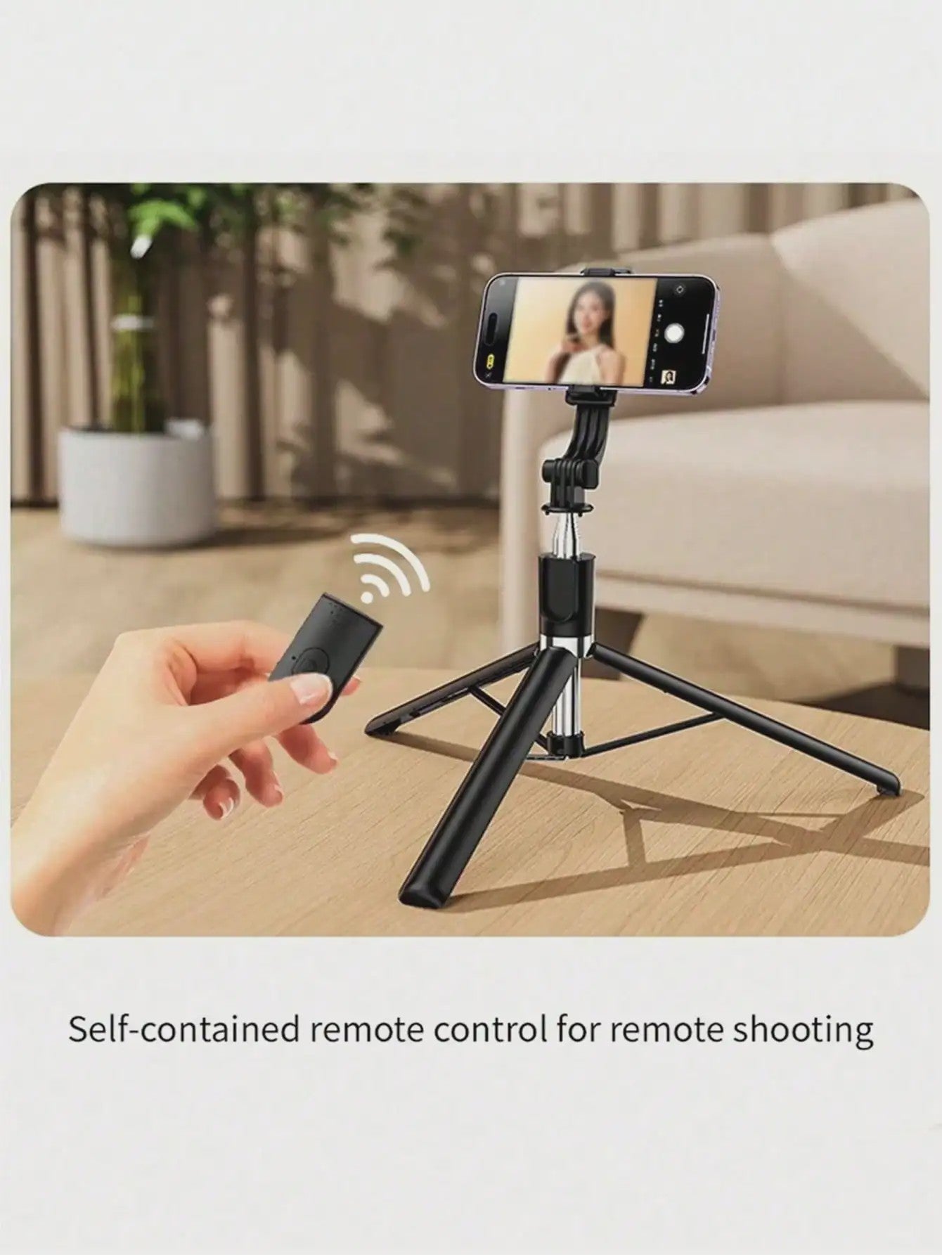 170cm Selfie Stick met Tripod & Afstandsbediening - Draadloos Uitschuifbaar voor Smartphones