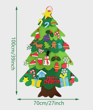 DIY Vilt Kerstboom Decoratie met Ornamenten - Feestelijk & Creatief voor Kinderen