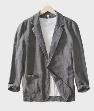 Lichte Katoenen Heren Blazer - Ademend Zomerjasje voor Business & Casual