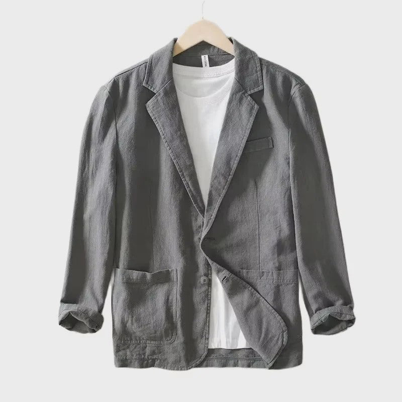Lichte Katoenen Heren Blazer - Ademend Zomerjasje voor Business & Casual