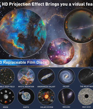 Galaxy Projector Sterrenhemel Projector - Planetarium met 12 Thema's voor Kinderkamer