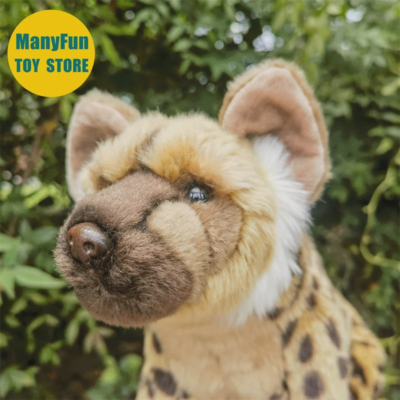 Realistische Hyena Pluche Knuffel - Levensechte Gevlekte Hyena Speelgoed - 26cm