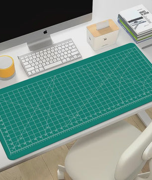 Cutting-Mat-white-on-black Mouse Pad Office Gaming Laptop Deskmat Anime Mousepad Gamer Keyboard Mouse Mat Computer Accessories