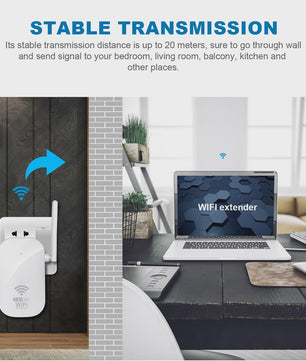 Krachtige 1200Mbps Dual-Band WiFi Repeater & Extender (2.4GHz & 5GHz)