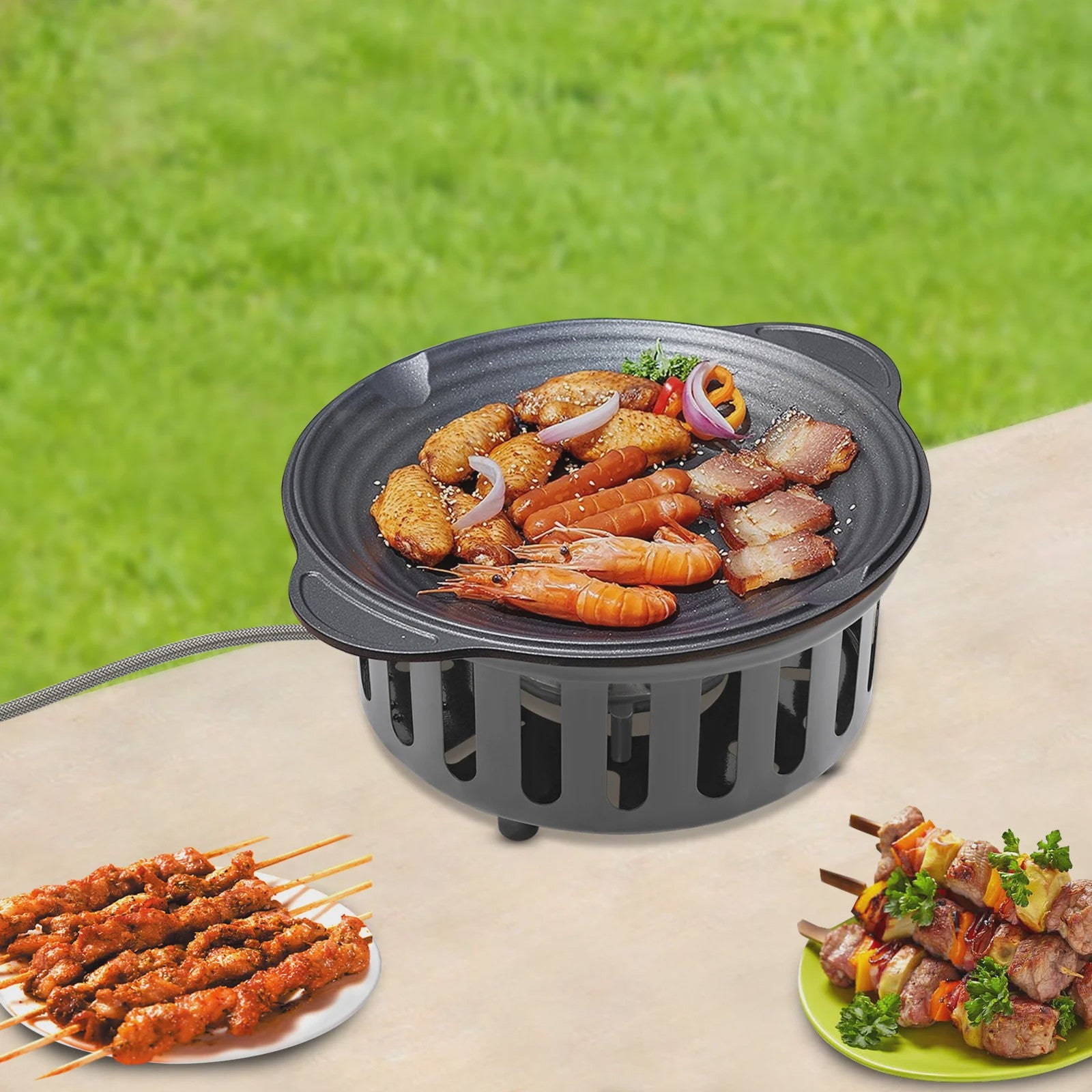 7-Core Camping Gasfornuis 21000W - Krachtig, Draagbaar & Winddicht Kampeer Kooktoestel