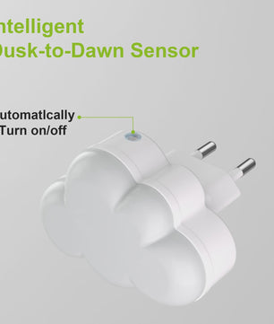 Wolk Nachtlampje met LED en Sensor - Automatisch Aan/Uit voor Kinderkamer, Trap & Gang