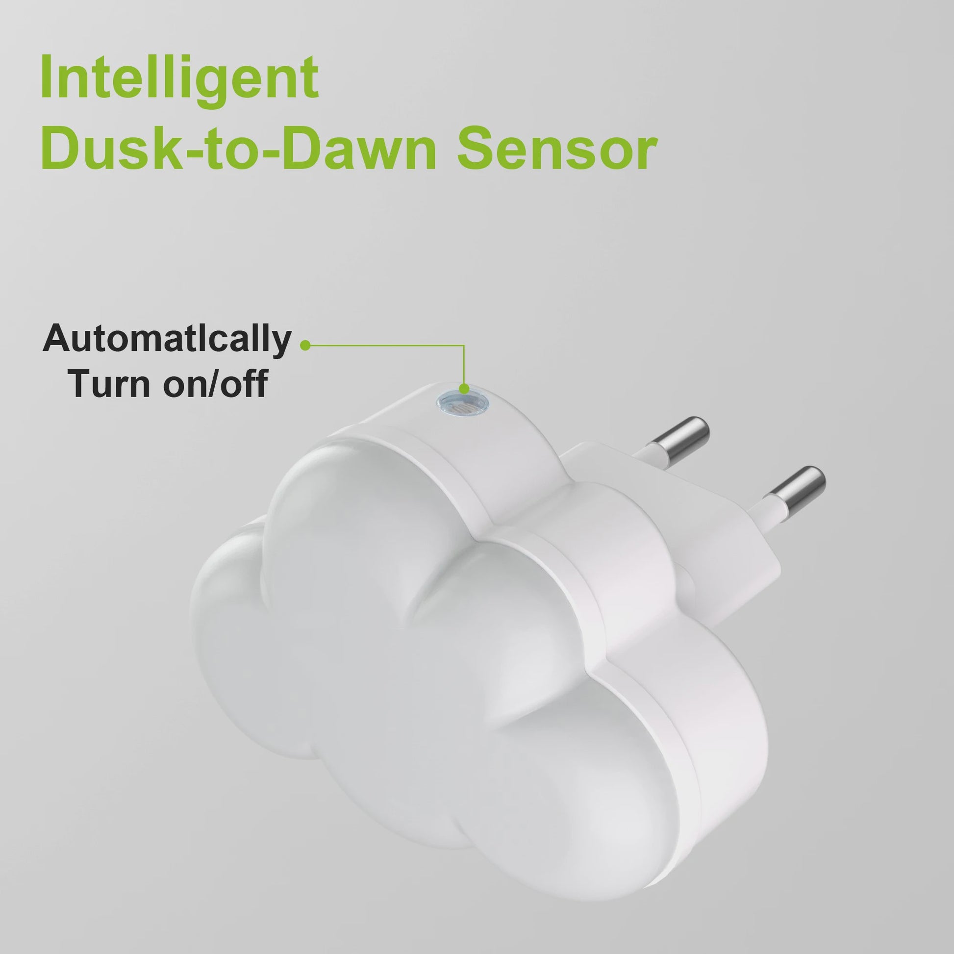 Wolk Nachtlampje met LED en Sensor - Automatisch Aan/Uit voor Kinderkamer, Trap & Gang