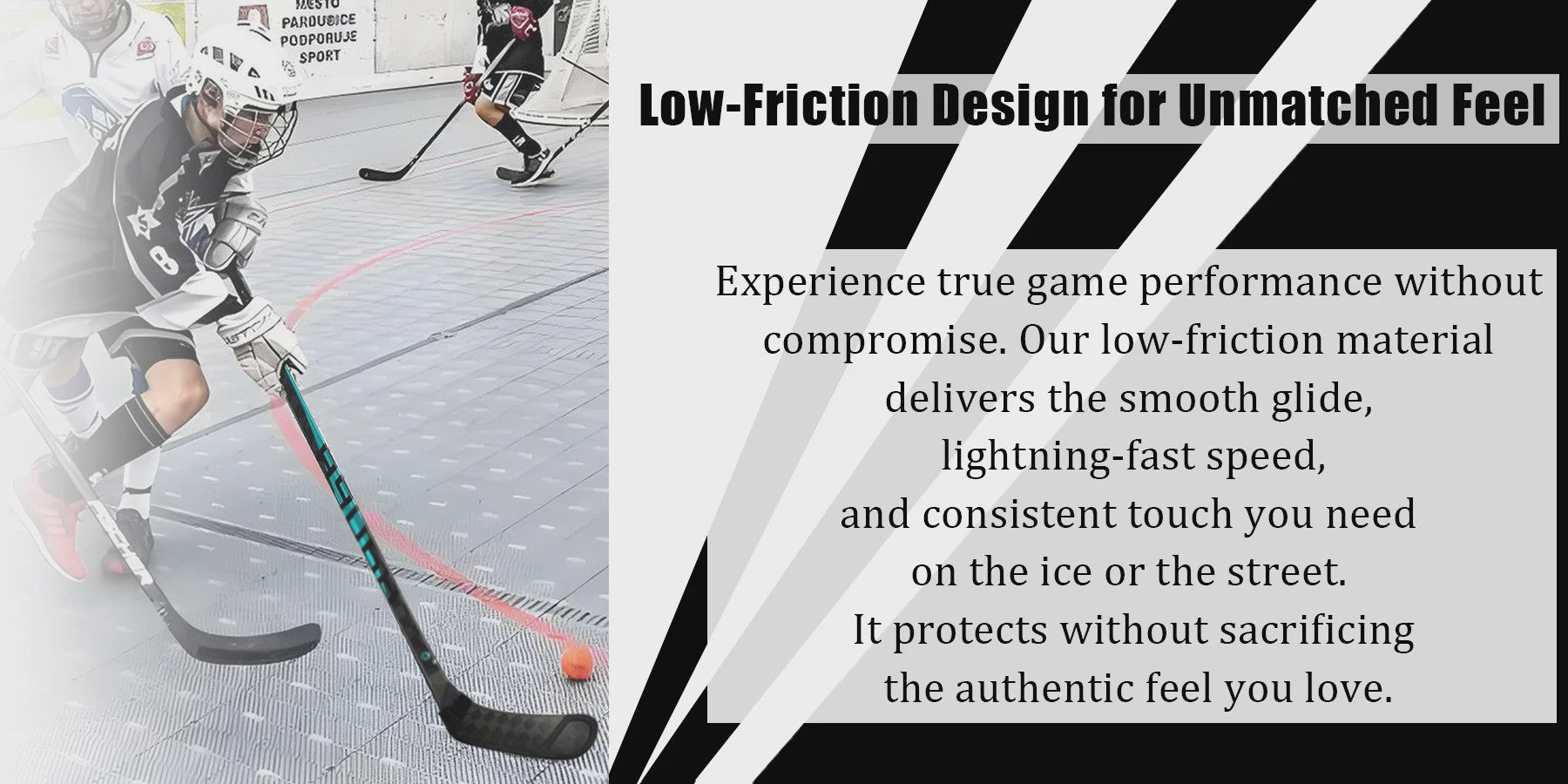 IJshockey Stick Blade Protector P28/P92 - Duurzaam PE Materiaal met Klittenband