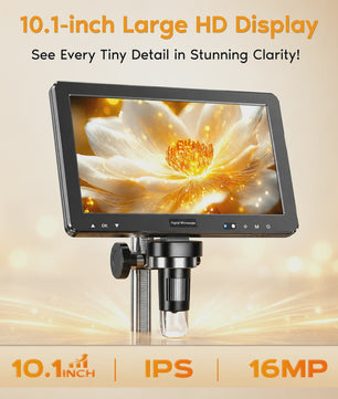 DM13 Digitale Microscoop 10.1" IPS Scherm, 2000X Vergroting, 16MP Camera