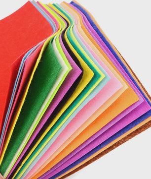 Set Vilt Stof Vellen - Assorti Kleuren - 1mm Dik - DIY Knutselen & Naaien