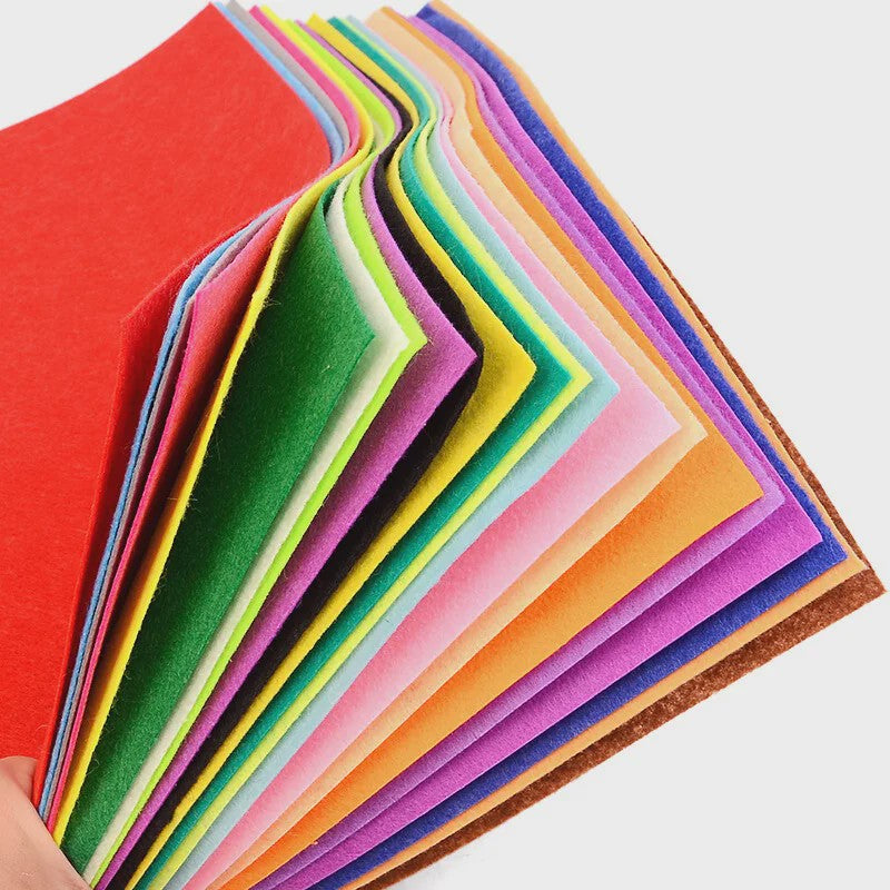 Set Vilt Stof Vellen - Assorti Kleuren - 1mm Dik - DIY Knutselen & Naaien