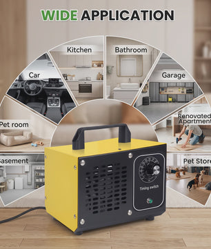 Ozon Generator 60000mg/h - Luchtzuiveraar voor Huis, Auto & Kantoor