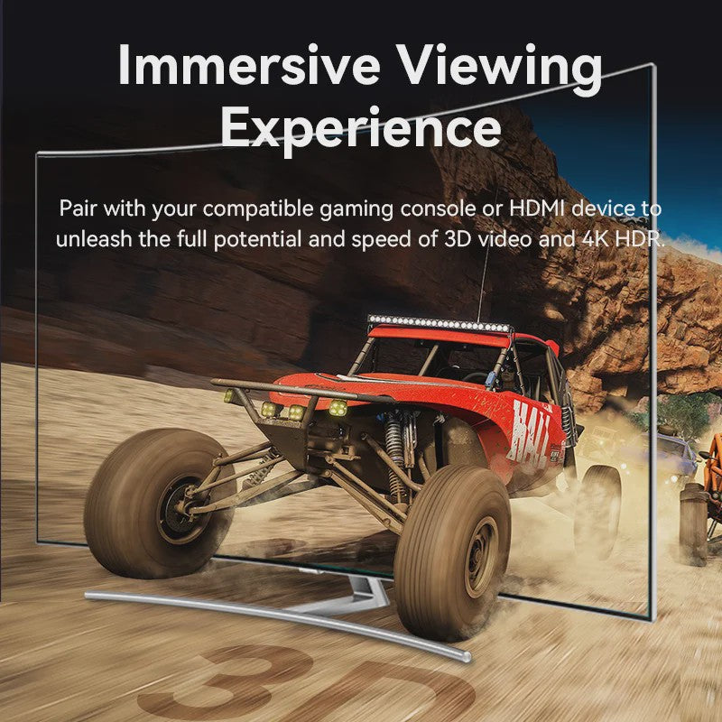 Vention HDMI 2.0 Kabel 4K@60Hz - 18Gbps Hoge Snelheid met Dolby Vision voor Laptop, PS5 & TV