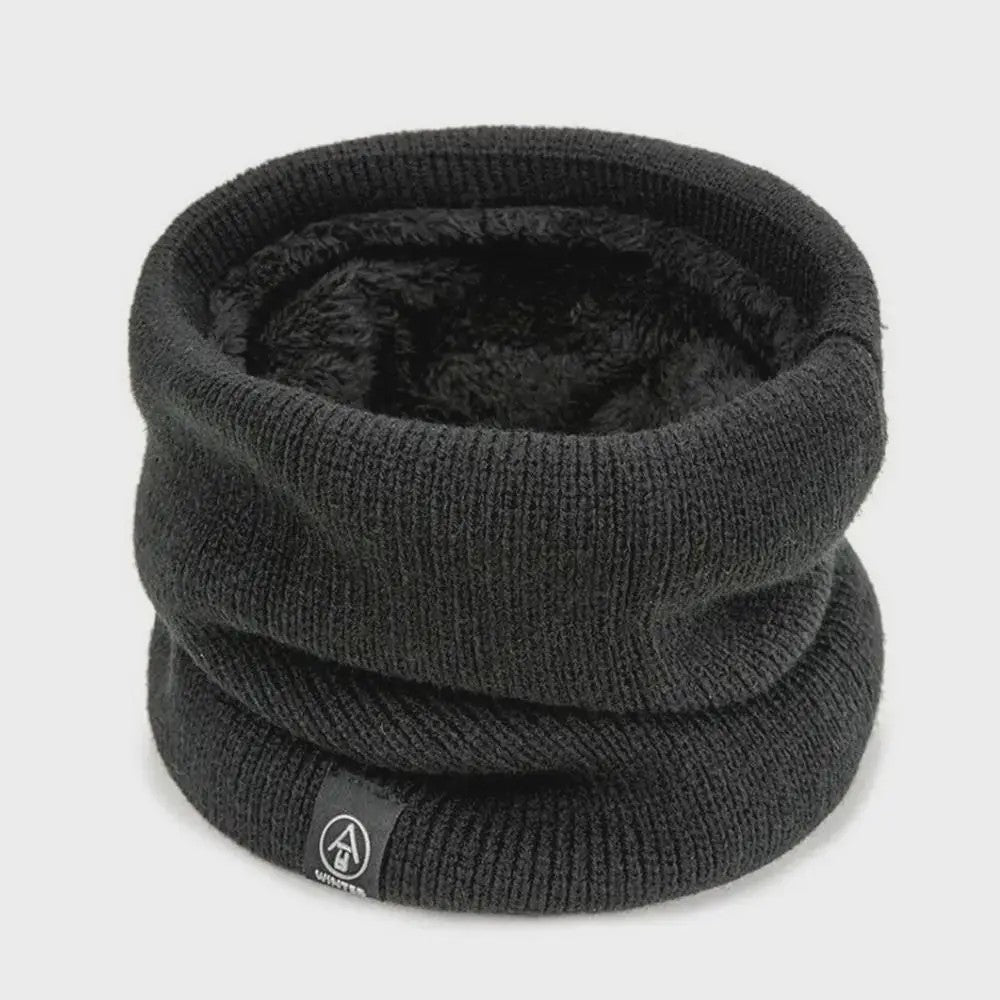Warme Gebreide Sjaal met Pluche Voering - Unisex Winter Snood