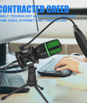Professionele USB Condensator Microfoon voor PC, Laptop, Streaming, Gaming & Podcasts