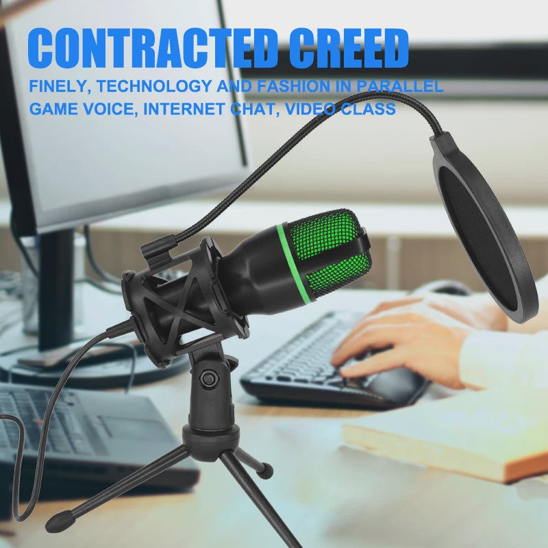 Professionele USB Condensator Microfoon voor PC, Laptop, Streaming, Gaming & Podcasts