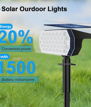4x RGB LED Solar Tuinspots - Kleurrijk Verlichtingspakket - Waterdicht & 7 Modi