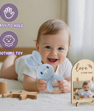 Babyshower Cadeauset Jongen - 12 Delig met Slab, Knuffel, Dekentje, Sokjes & Meer