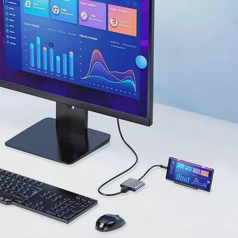 USB-C Hub 3-in-1 Docking Station met 4K HDMI, PD Fast Charge & USB 3.0