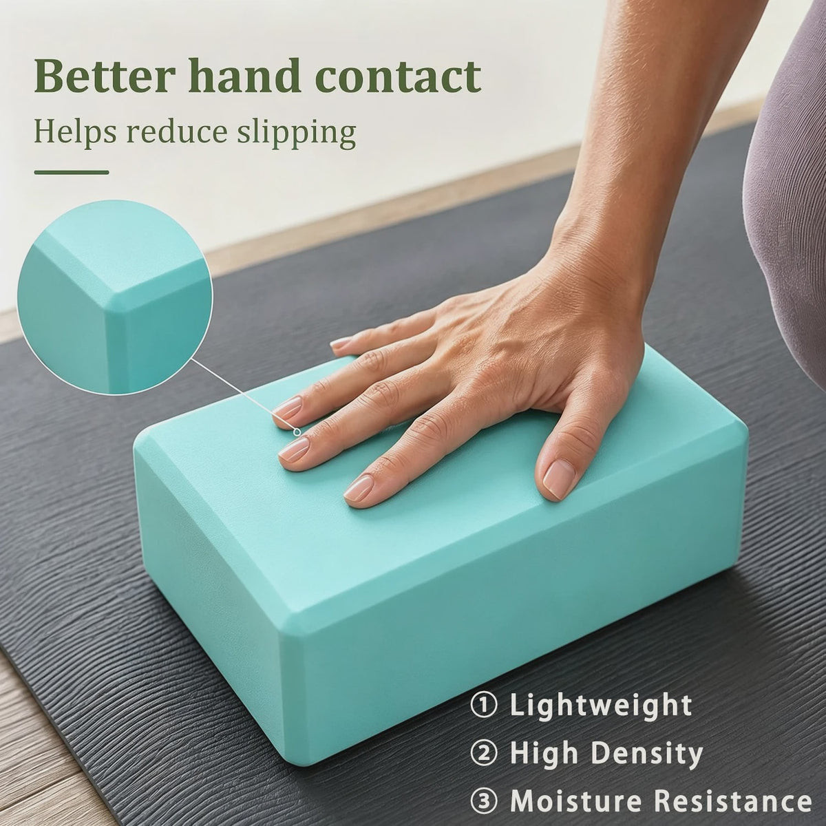 Hoge Dichtheid Yoga Blokken - Antislip & Stevig voor Pilates, Dans & Meditatie
